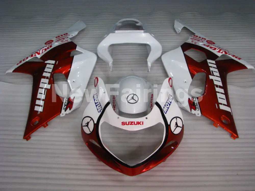Wine Red and White Jordan - GSX-R750 00-03 Fairing Kit – NewFairing