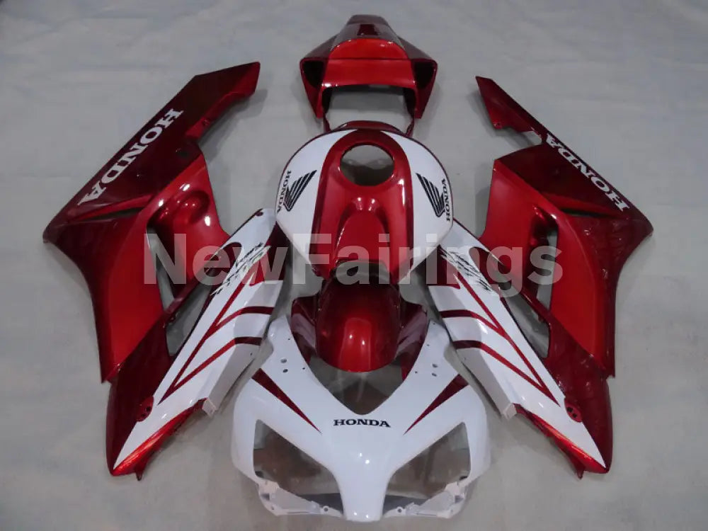 Wine Red and White Factory Style - CBR1000RR 04-05 Fairing
