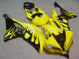 Yellow and Black Flame - YZF-R6 08-16 Fairing Kit Vehicles & Parts > Vehicle Parts & Accessories > Motor Vehicle Parts